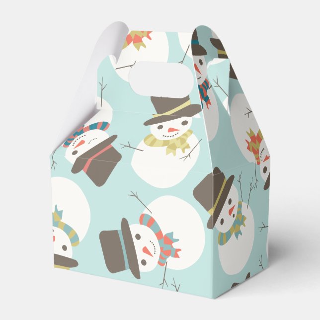 Ballotins Snowman Party Mini boîte cadeau (Verso)