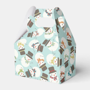 Ballotins Snowman Party Mini boîte cadeau