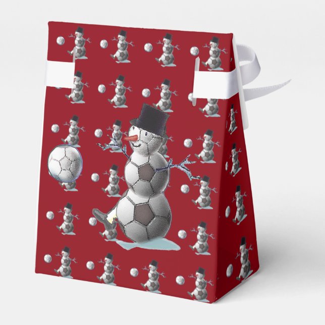 Ballotins Soccer Ball Snowman Noël (Arrière)