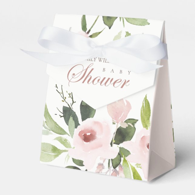BALLOTINS SOFT SUBTÔT BLUSH ROSE ROSE BABY SHOWER FLORAL (Verso)