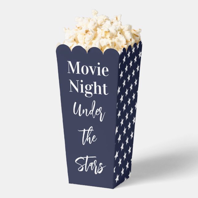 Ballotins Soirée cinéma Sous les étoiles Bleu foncé et Blanc (Sauté)
