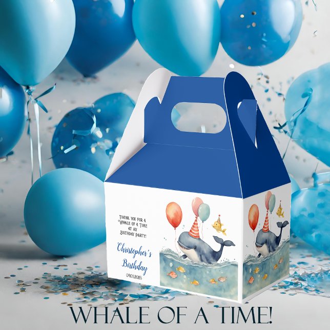 Ballotins Soirée d'anniversaire du mignon baleine (Créateur téléchargé)
