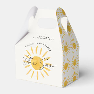 Ballotins soleil 1er anniversaire aquarelle soleil jaune mod
