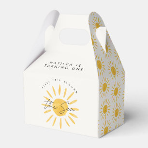 Ballotins soleil 1er anniversaire aquarelle soleil jaune mod