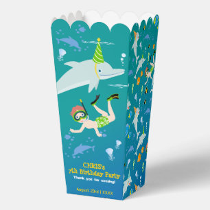 Ballotins Sous la mer dauphins et fête d'anniversaire garçon