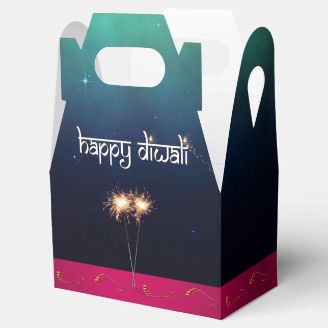 Ballotins Sparkling Happy Diwali - Ballotin Gable (Ouvert)