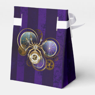 Ballotins Spider Steampunk sur Arrière - plan pourpre