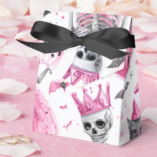 Ballotins "Squelette rose Éffrayant | Ballotin Halloween" (Mariage)