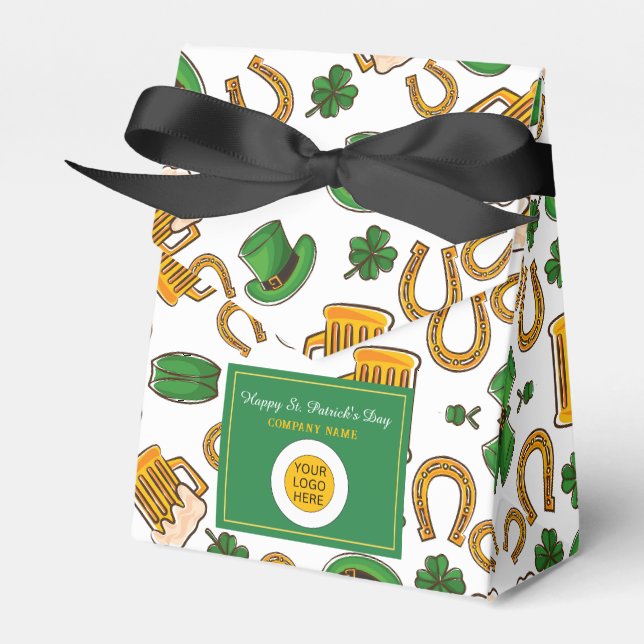 Ballotins St. Patricks Day Entreprise Logo d'affaires Promot (Verso)