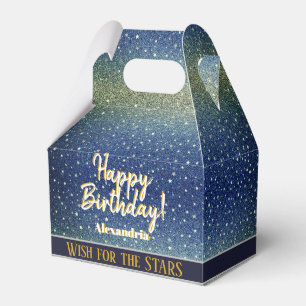 Ballotins Star Light Sky Denim Blue Bonne fête d'anniversair