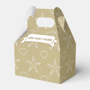 Ballotins Starfish Seashell couleur Motif sable personnalisé