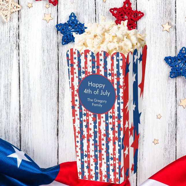 Ballotins Stars 4 juillet Patriotic Popcorn Box (Créateur téléchargé)