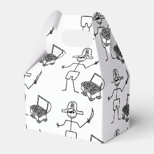 Ballotins Stickman Pirate Avec Poitrine Au Trésor
