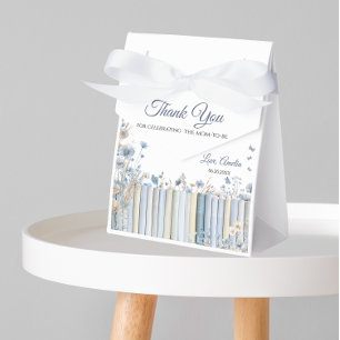 Ballotins Storybook Blue Floral Baby shower Merci