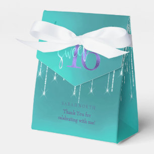 Ballotins String Lights & Balloons Sweet 16 TealPurple ID473