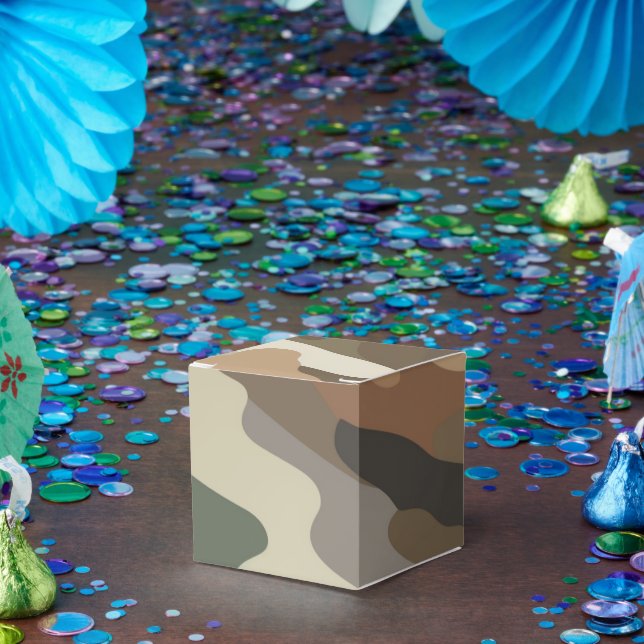 Ballotins Stylish Camouflage Pattern Classic Favor Boxes (Fête)