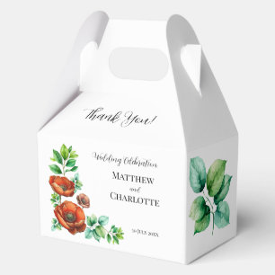 Ballotins Sublime aquarelle coquelicots rouges dans un style