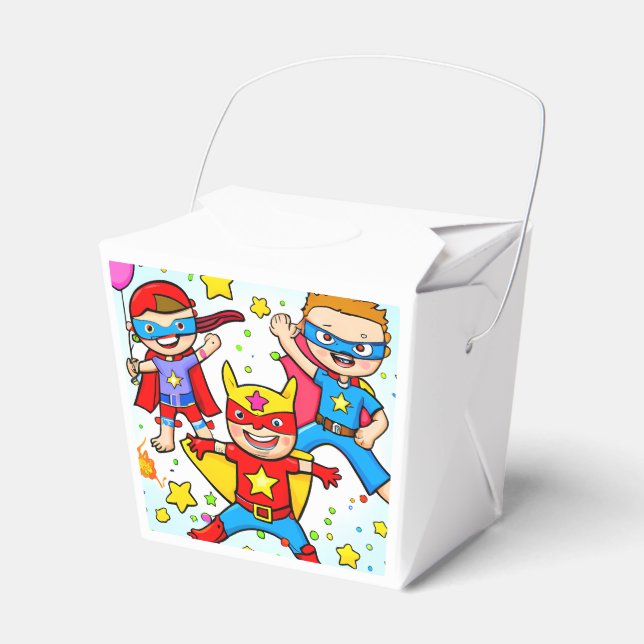 Ballotins Super Hero Anniversaire de enfant Party Favoriser  (Verso)
