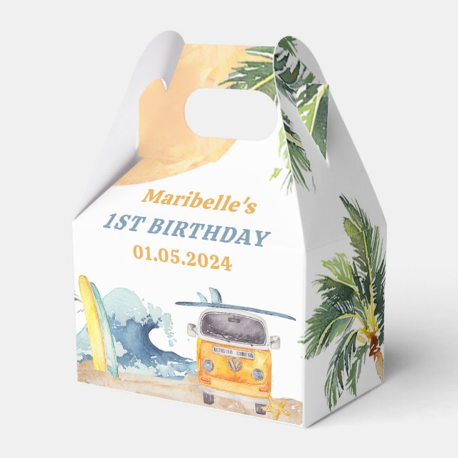 Ballotins Surf d'été Fête d'anniversaire (Verso)