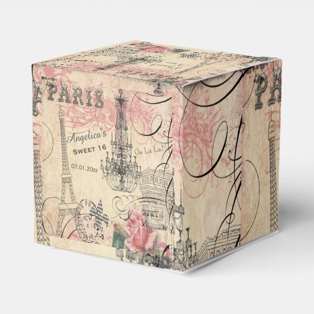 Ballotins Sweet 16 Merci Tour Eiffel & Chandelier (Arrière)