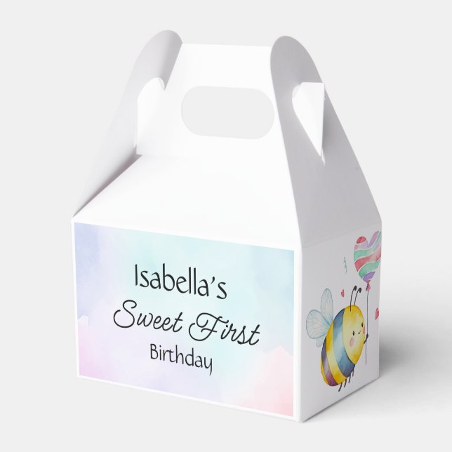 Ballotins Sweet Bee First Birthday Personalized  (Verso)