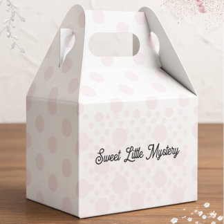 Ballotins Sweet Little Mystery Pink Polka Dot Favor Box