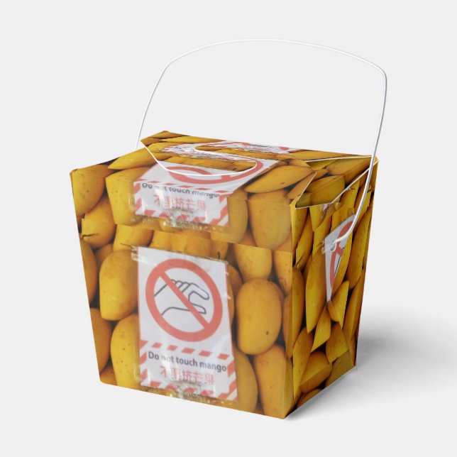 Ballotins Symbole drôle 'Ne touche pas la mangue' (Verso)