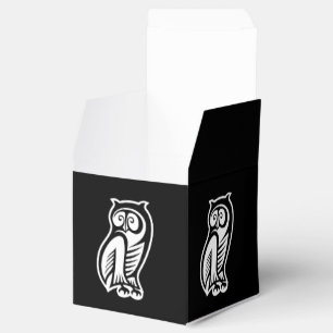 Ballotins Symbole hibou blanc