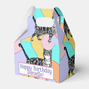 Ballotins Tabby Cat Pastel Anniversaire Chats Ballotin