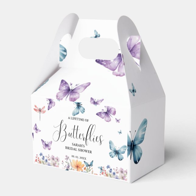 Ballotins Table de Fête des mariées à vie des papillons (Verso)