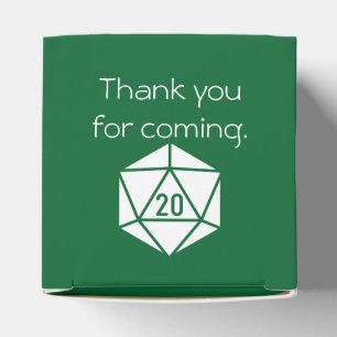 Ballotins Tabletop Chic en boîte de faveur verte