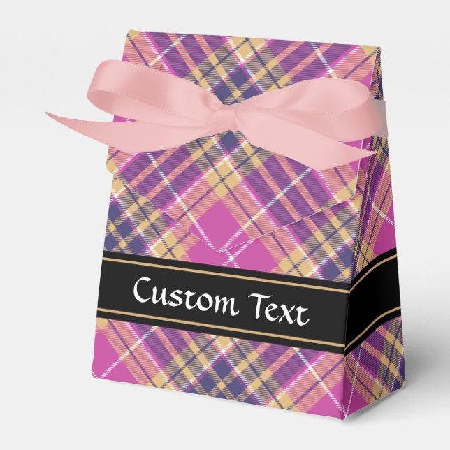 Ballotins Tartan rose, or et bleu (Verso)