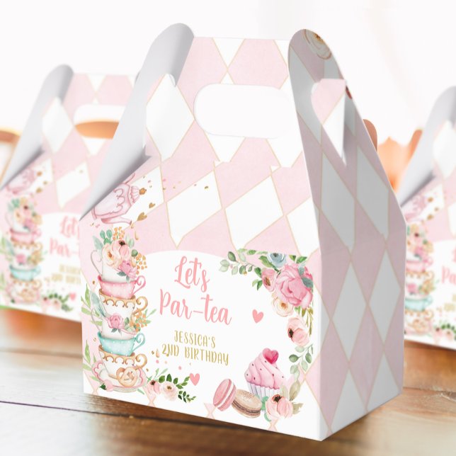 Ballotins Tea Anniversaire Fleur rose Fille Par tea Floral (Créateur téléchargé)