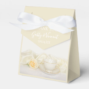 Ballotins Tea Cup et Mariage de Rose blanche