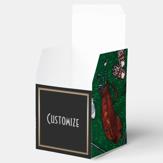 Ballotins Tee Time Golf Cube Ballotin (Ouvert)
