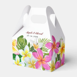 Ballotins Temple Tropical Plumeria Tree Mariage Favor Box