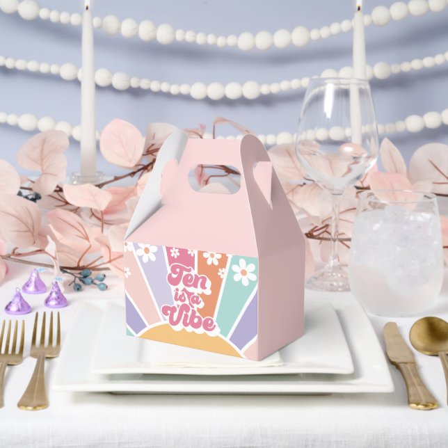 Ballotins Ten est une Vibe Retro Sunshine Rainbow Daisy (Mariage)