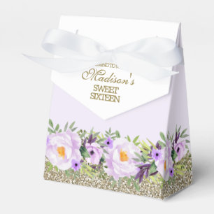 Ballotins Tendance Paillettes Or Floral Sweet 16