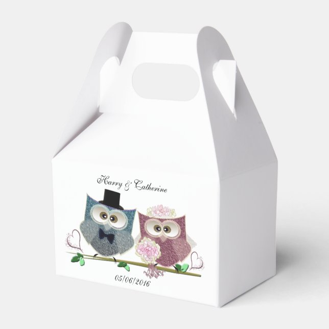 Ballotins Tente Ballotin avec jolie chou Mariage Art (Verso)