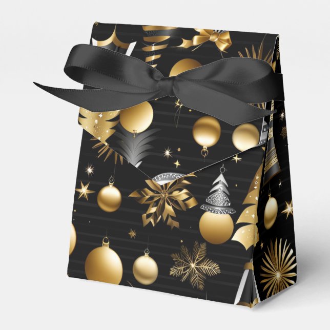 Ballotins Tente D'Ornements De Vacances Argent Et Or (Verso)