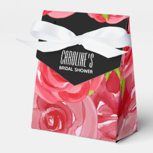 Ballotins Tentes Fleurs Aquarelle Roses Rouges