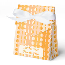 Tentes ombrées orange pêche à rayures et cercles