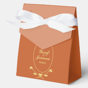 Ballotins Terracotta Rose Mariage Favor Box