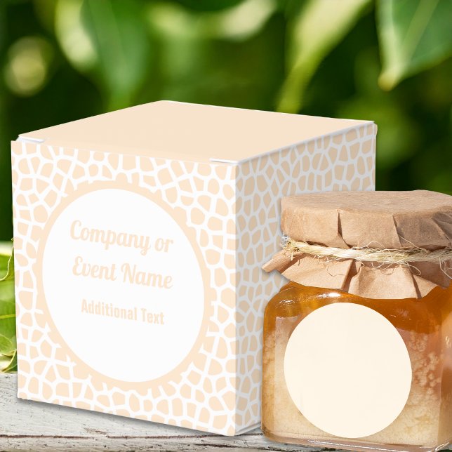 Ballotins Terrazzo - Orange Peach Classic Ballotin (Terrazzo - Orange Peach Classic Favor Box - Honey Jar by Leapfroglisics Shop)
