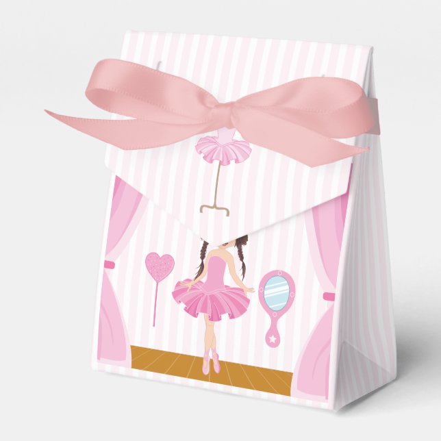 Ballotins Thème Ballerina rose Anniversaire Fête Merci (Verso)