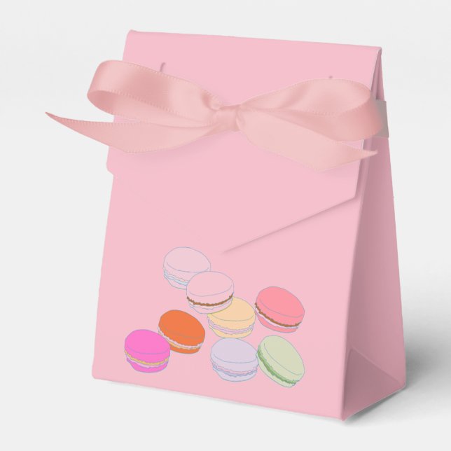 Ballotins Thème rose Paris Ballotin français Macaron (Verso)