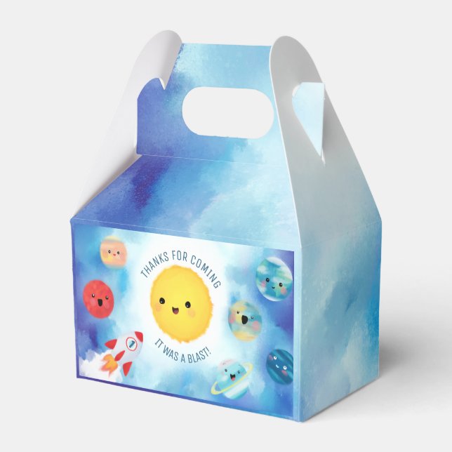 Ballotins Thème spatial Ronde spatiale 1er anniversaire Favo (Arrière)