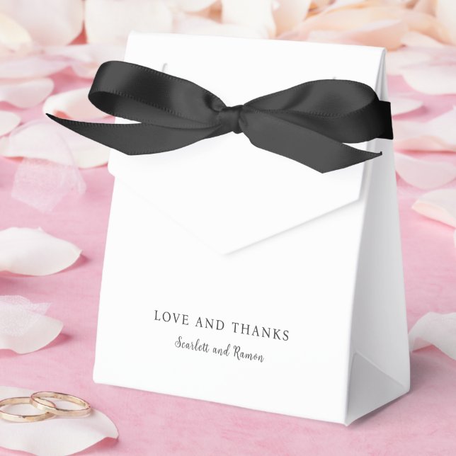 Ballotins Timeless Black and White Elegant Wedding (Mariage)