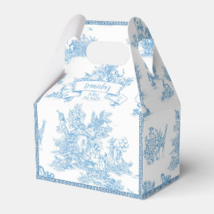 Ballotins Toile bleue et blanche de Jouy Baby shower