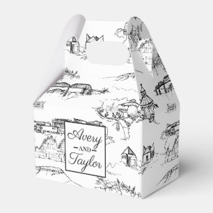 Ballotins Toile Chattanooga Mariage noir et blanc